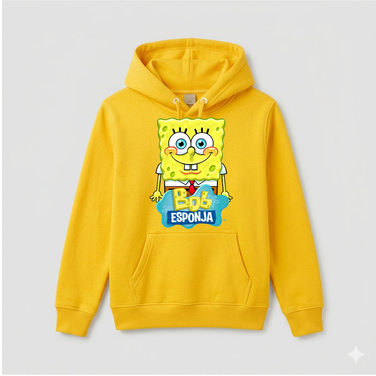 Polerón Canguro Algodón Niños Bob Esponja Amarillo
