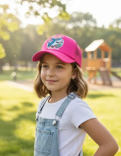 Jockey Tralalero Tralala Niña Personalizado Ajustable Fucsia Talla Niños