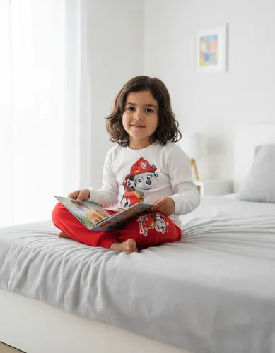 Pijama Largo Marshall Paw Patrol Personalizado 100% Algodón
