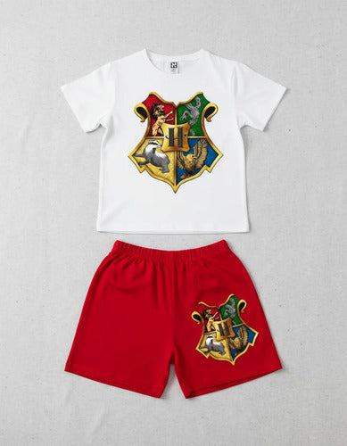 Pijama Hogwarts Harry Potter Niños 100% Algodón