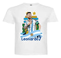 Polera Messi Futbol Personalizada Niños Cumpleaños Algodón