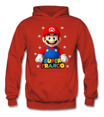 Polerón Canguro Super Mario Bros  Niños