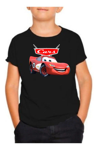 Polera Color Algodón 100% Niños Autos Hot Wheels