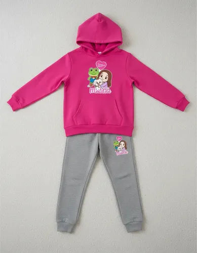 Buzo Lara Campos Niñas Personalizado Pantalon Poleron Conj