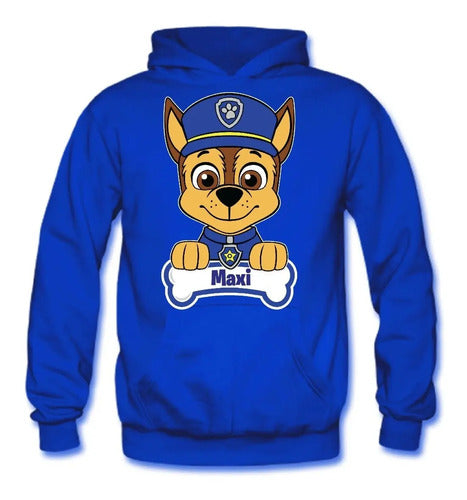 Polerón Chase Paw Patrol Niños Personalizado Algodón 2