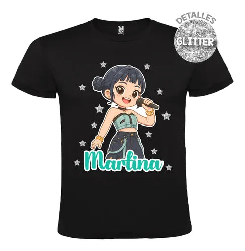 Polera Calza Zoey Huntrix Demon Hunters K Pop Personalizado