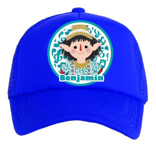Jockey Favio Duendes Mágicos Niños Personalizado  Azul Talla Niños