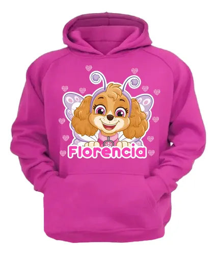 Polerón Skye Paw Patrol Hada Niñas Personalizado Algodón