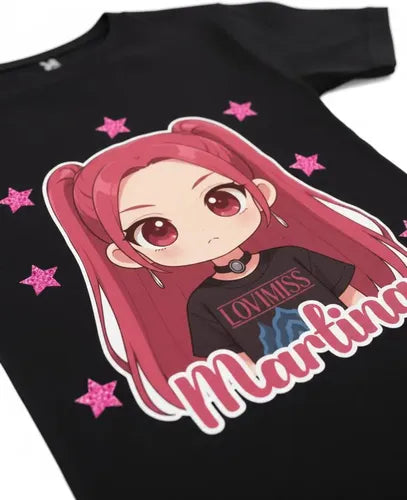 Polera Calza Larga Mira Huntrix Guerreras K Pop Personalizad