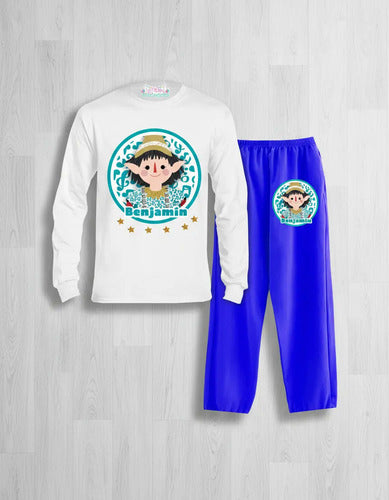 Pijama Largo Favio Duendes Mágicos  Algodón Personalizado