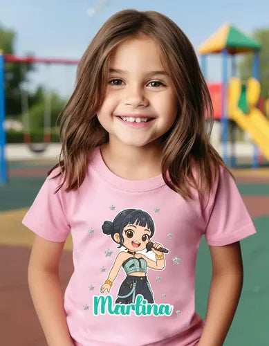 Polera Zoey Huntrix Demon Hunter K Pop Personalizada Niñas