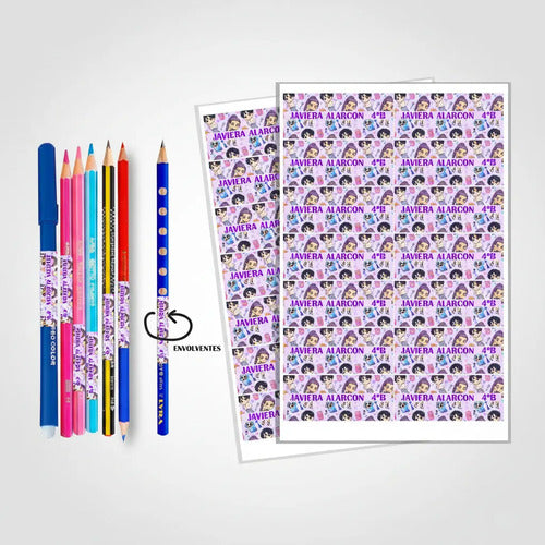 Etiquetas Escolares Personalizadas Huntrix Guerreras K Pop