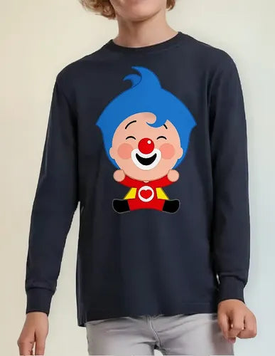 Polera Manga Larga Algodón Niños Plim Plim