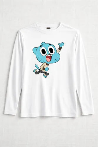 Camiseta Polar Manga Larga Polera Niño Gumball