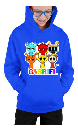 Polerón Canguro Sprunki Personalizado Niños