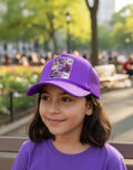 Jockey Gorro Niñas Demon Hunter Kpop Huntrix Cuadrado Violeta 5-12