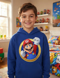 Polerón Canguro Algodón Niños Mario Bros Puño