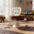 Vela De Cumpleaños Capibara Personalizada Niños Niñas