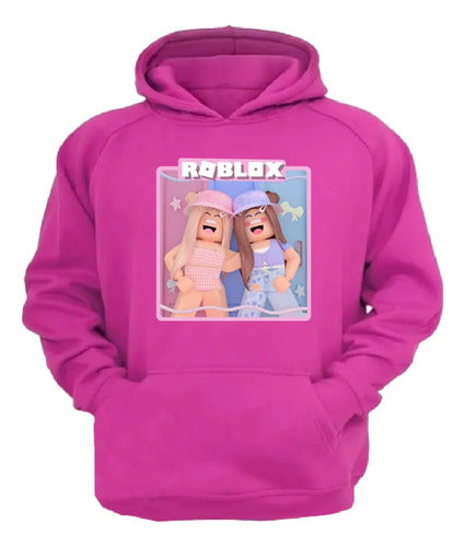 Polerón Canguro Algodón Niñas Roblox 2 Niñas