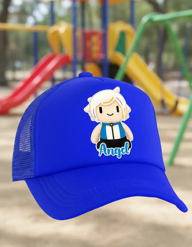 Jockey Chuy Mine Niños Personalizado Ajustable Azul Talla Niños Chuymine