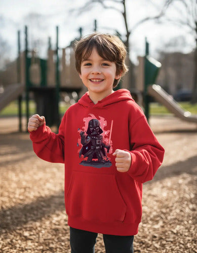 Polerón Canguro Algodón Niños Darth Vader Star Wars