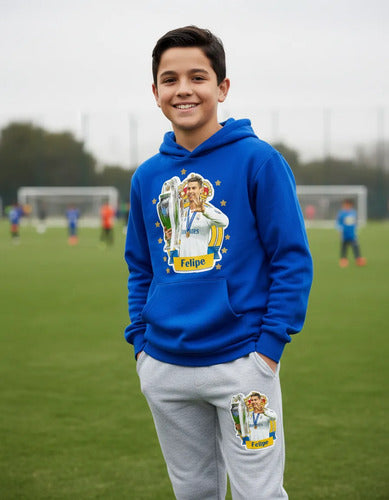 Buzo Ronaldo Futbol Poleron Pantalon Personalizado