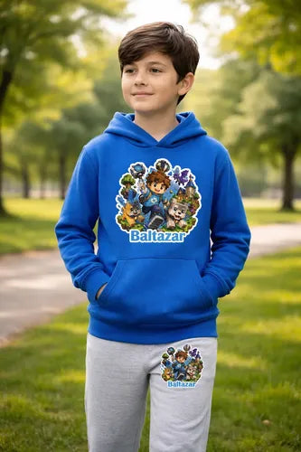 Buzo Videojuego Personalizado Niño Conjunto Deportivo Bloque