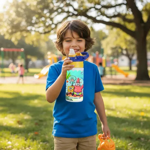 Botella Agua Colegio Bob Esponja Personalizada Niños