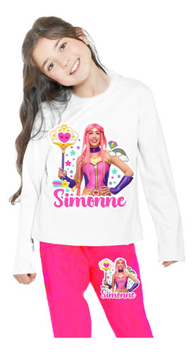 Pijama Largo Luli Pampin Niñas Personalizado Algodon