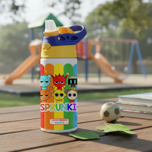 Botella Agua Colegio Sprunki Personalizada Niños