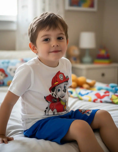 Pijama Corto Niños Algodon Paw Patrol Marshall