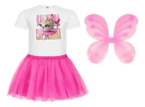 Disfraz Ballerina Capuchina Tutu Polera Algodon Cumpleaños