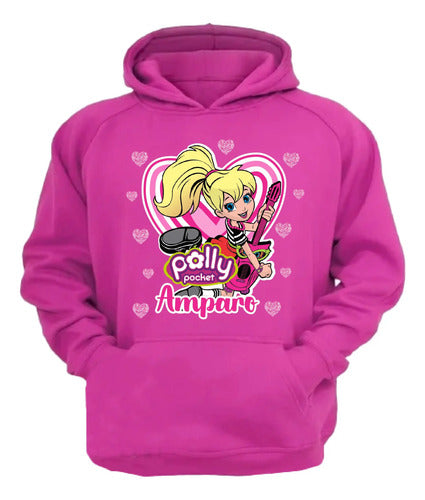 Polerón Canguro Polly Pocket Niñas Personalizado Algodón