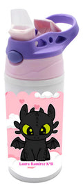 Botella Agua Colegio Chimuelo Dragon Personalizada Niñas