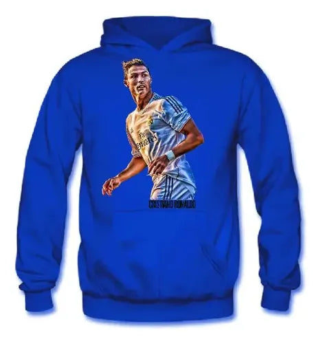 Polerón Canguro Algodón Niños Cristiano Ronaldo Cr7 Real