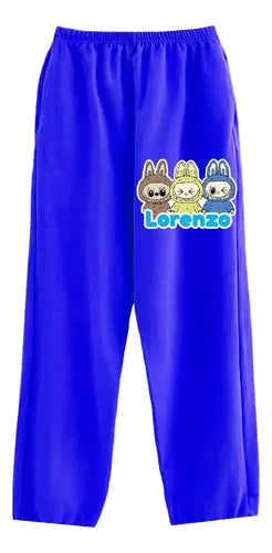 Pijama Largo Labubu Niños Personalizado Algodon