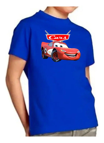 Polera Color Algodón 100% Niños Autos Hot Wheels