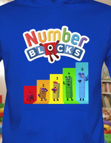 Polerón Canguro Algodón Niños Number Blocks
