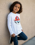 Camiseta Polar Manga Larga Polera Niño Marshall Paw Patrol