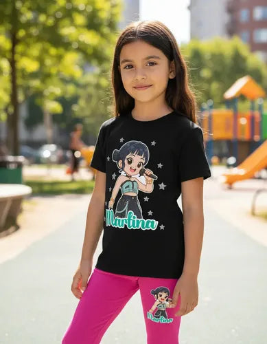 Polera Calza Zoey Huntrix Demon Hunters K Pop Personalizado