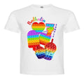 Polera Popit  Cumpleaños Personalizada Niños Algodon