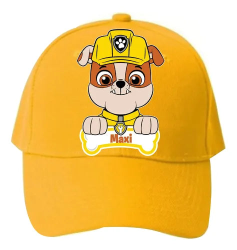 Jockey Rubble Paw Patrol 2 Niños Personalizado  Amarillo Talla Niños