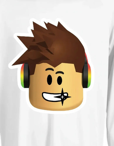 Camiseta Polar Manga Larga Polera Niño Roblox Cabeza