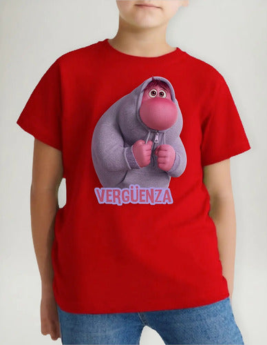 Polera Color Algodón 100% Niños Intensa Verguenza Mente