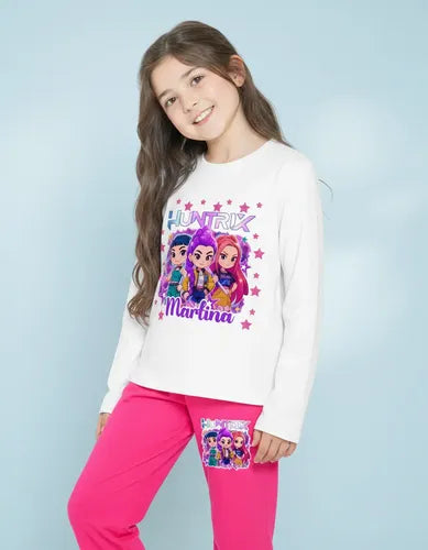 Pijama Largo Huntrix Demon Hunter K Pop Personalizado