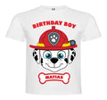 Polera Estampada Niño Cumpleaños Marshall Paw Patrol