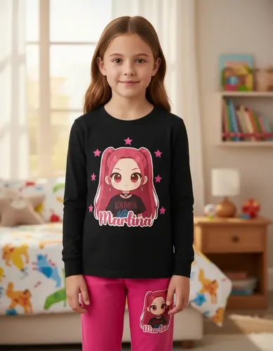 Pijama Largo Mira Huntrix Demon Hunter K Pop Personalizado