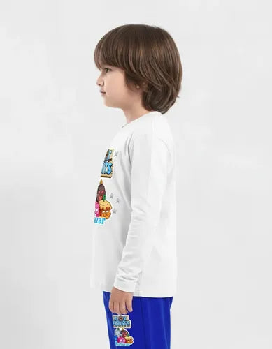 Pijama Largo Blox Fruits Niños Algodón Personalizado