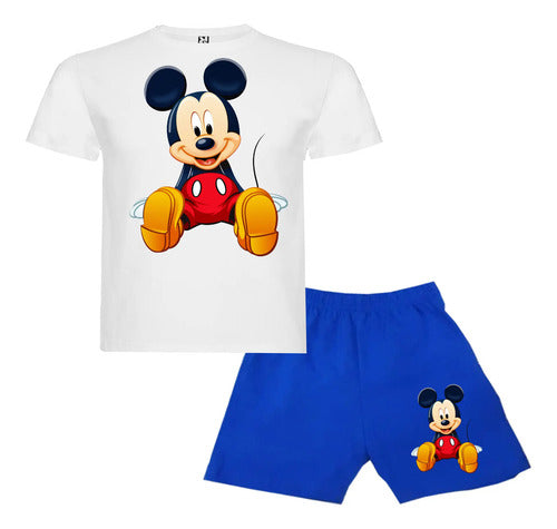Pijama Corto Niños Algodon Mickey