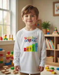 Camiseta Polar Manga Larga Polera Niño Number Blocks